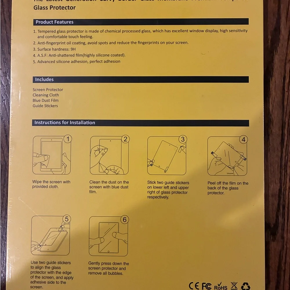 JETech Tempered Glass Screen Protector for iPad Pro - Clear